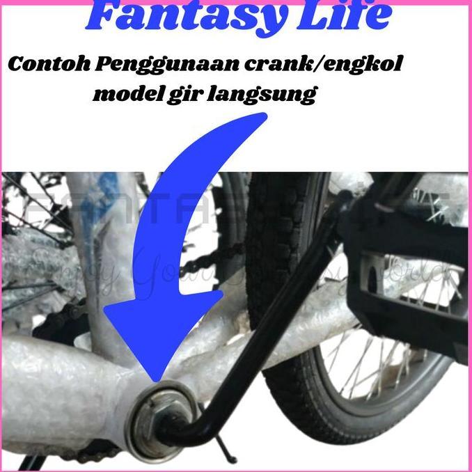 Murah Fantasy Crank set Crank Gir Langsung Sepeda Ukuran 16 12 16 18 sepeda anak Non COD