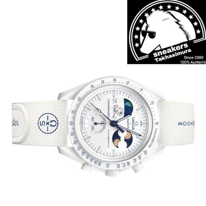 Swatch x Omega Misiion To Moonshine Gold Cold Moon Terbaru Orinal