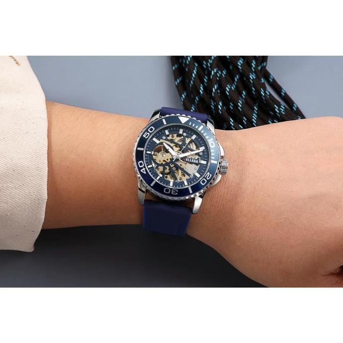 Jam Tangan BELLEDA 9485 Jam Tangan Pria Orinal Automatick Anti Air Rubber Watch Men Wateroof