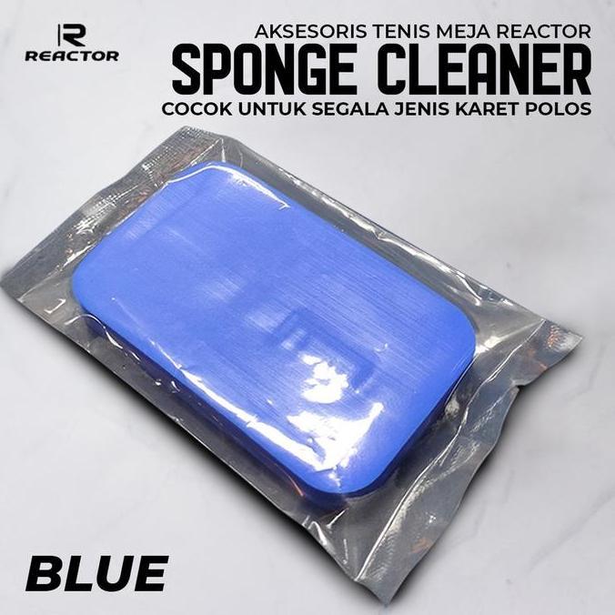 SPONGE PEMBERSIH KARET TENIS MEJA REACTOR BIRU