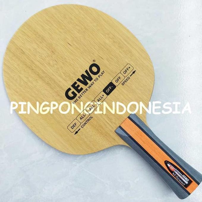 Gewo Hybrid Carbon M/Speed - Kayu Pingpong Off- Blade Tenis Meja Bet Kayu Tenis Meja Bat M Speed Car