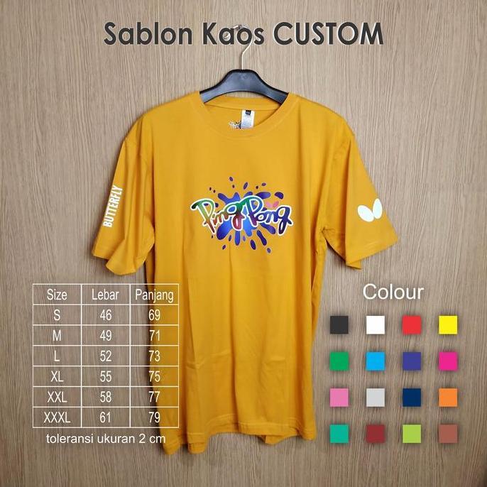 Kaos Pingpong BTY Lokal Pingpong Tenis Meja