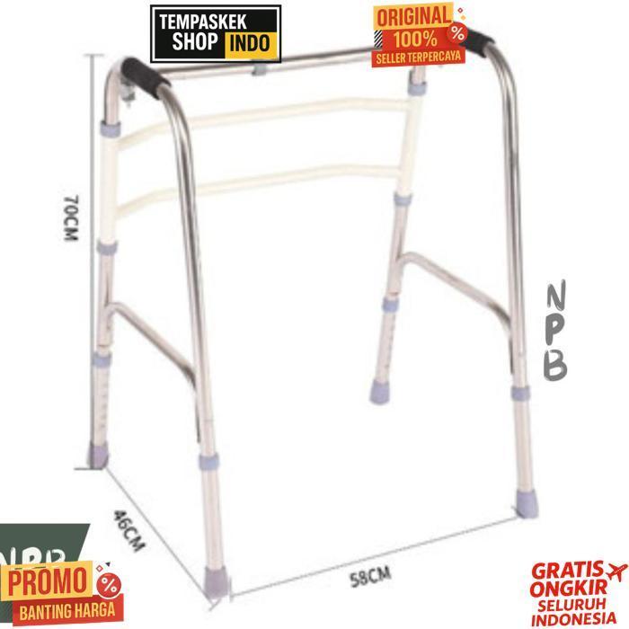 Quality Walker Alat Bantu Jalan Manula - Tongkat Bantu Jalan Lansia - Walker Lansia