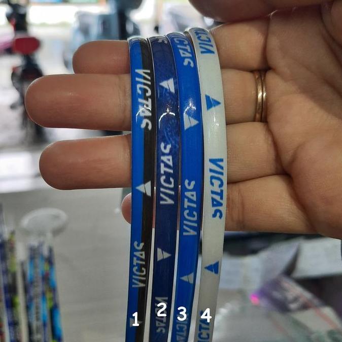 Side Tape Bet Tenis Meja Resin Timbul Pingpong Victas 6 x 45 mm