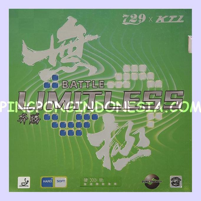 729 Battle Limitless Green - Karet Bet Pingpong Friendship 2 RITC Rubber Tenis Meja Bat KTL Blue Cre