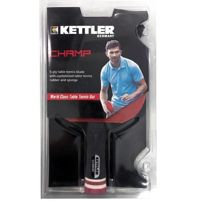 KETTLER Table Tennis Bat CHAMP - BLACK