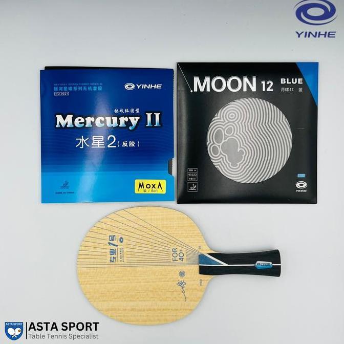 Paket bet pingpong carbon yinhe pro 01 / bet pingpong tenis meja