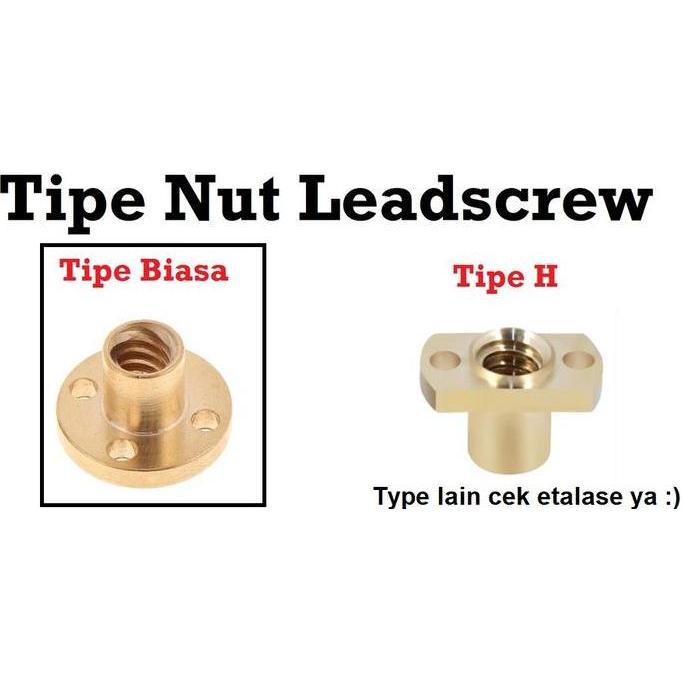 Miliki [Haebot] T Nut Tnut T12 Lead Screw Leadscrew Pitch 2 Diameter 12Mm Cnc