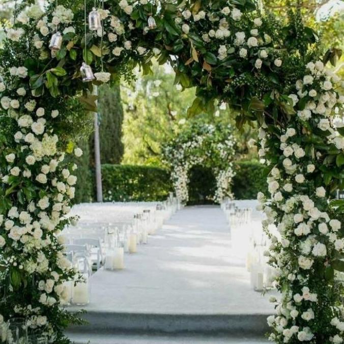 pergola lengkung hadap depan