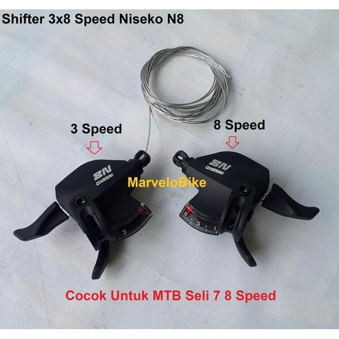 Murah Shifter 3x8 Speed Niseko N8 United Non COD