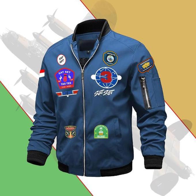 Jaket Bomber Pria Top Gun Army SATSET TASTES GANJAR MAHFUD Debat 3