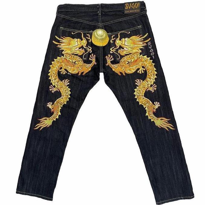 JEANS SVGOI CUSTOM HAND PAINTED