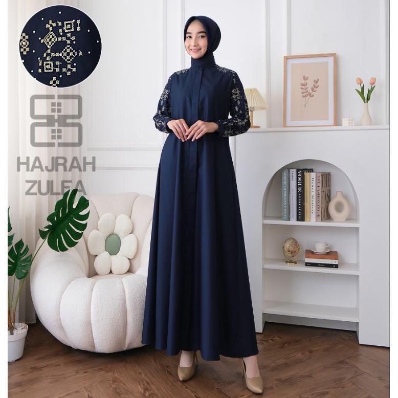 GAMIS MUSLIM HAJRAH ZULFA || GAMIS KATUN TOYOBO || GAMIS KATUN BORDIR || DRESS TOYOBO || GAMIS TOYOB