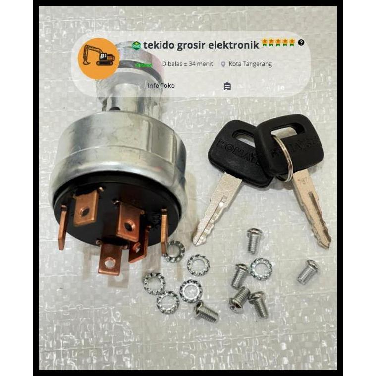 TERLARIS IGNATION SWITCH KUNCI KONTAK KOMATSU PC200 SPARE PART KOMATSU 