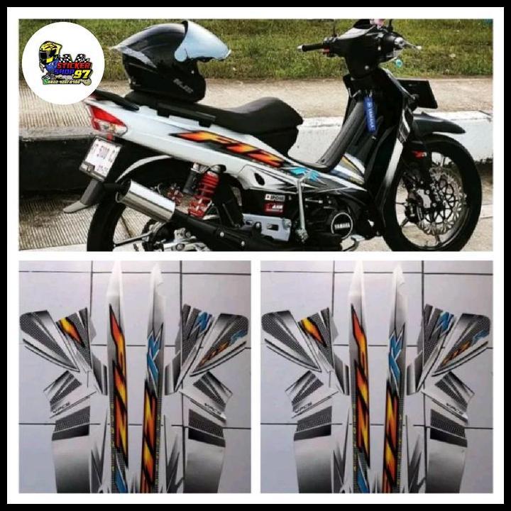 GRATIS ONGKIR STRIPING YAMAHA FIZ R 2004 PUTIH HITAM KUALITAS ORIGINAL