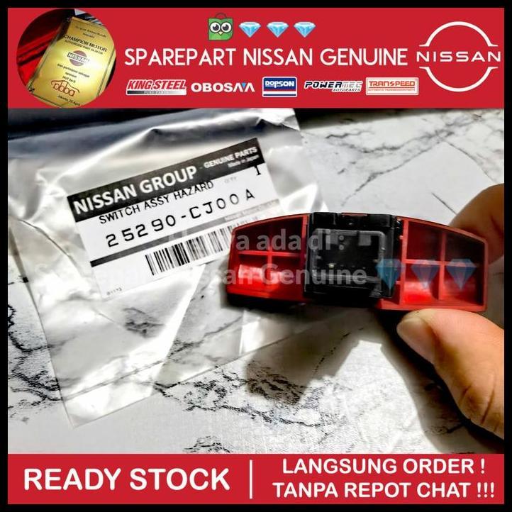 DISKON LIVINA L10 L11 SWITCH TOMBOL HAZARD DARURAT SEGITIGA MERAH ORI NISSAN
