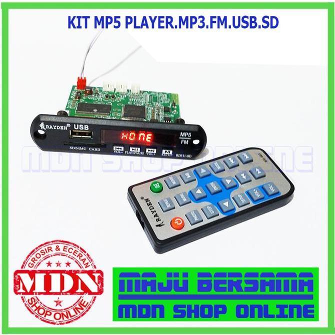 Kit modul mp5 player bluetooth hitam kualitas bagus