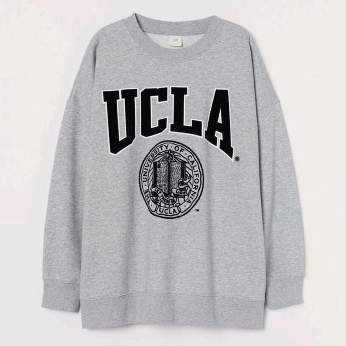 CREWNECK H&M UCLA GREY (FREE PAPERBAG)