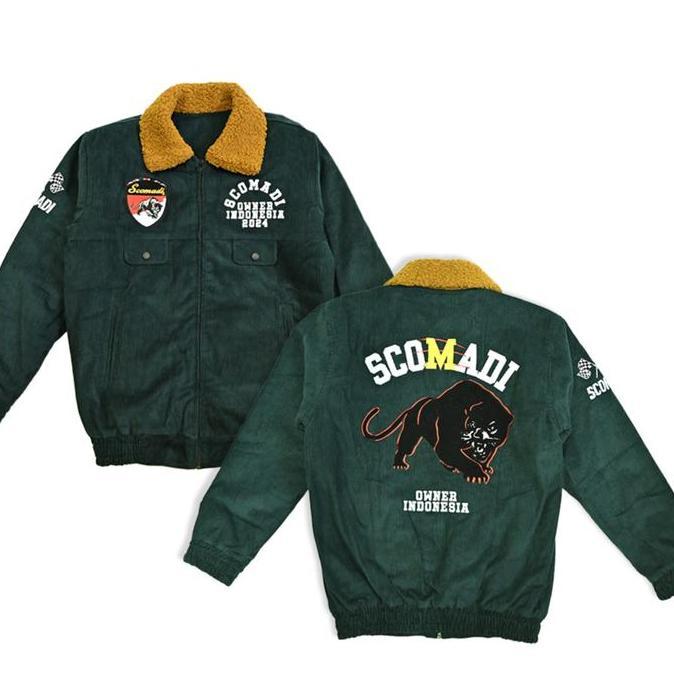 SCOMADI BOMBER CORDUROY Official JACKET - GREEN