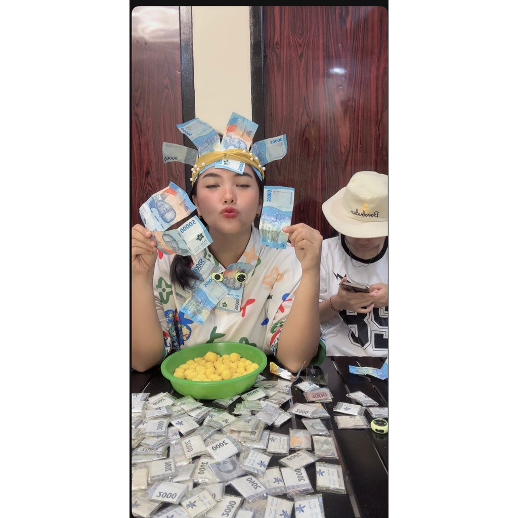 CIKI CUAN BERHADIA UANG( 20rb 1 packk 10 pcs ) harga ( 80rb 1 dus 40 pcs )