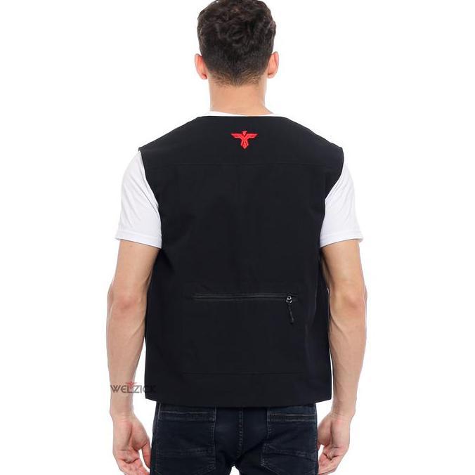 Welzick - Vest Tactical Outdoor Pria Wanita Medium Jumbo - RGNk001 Black