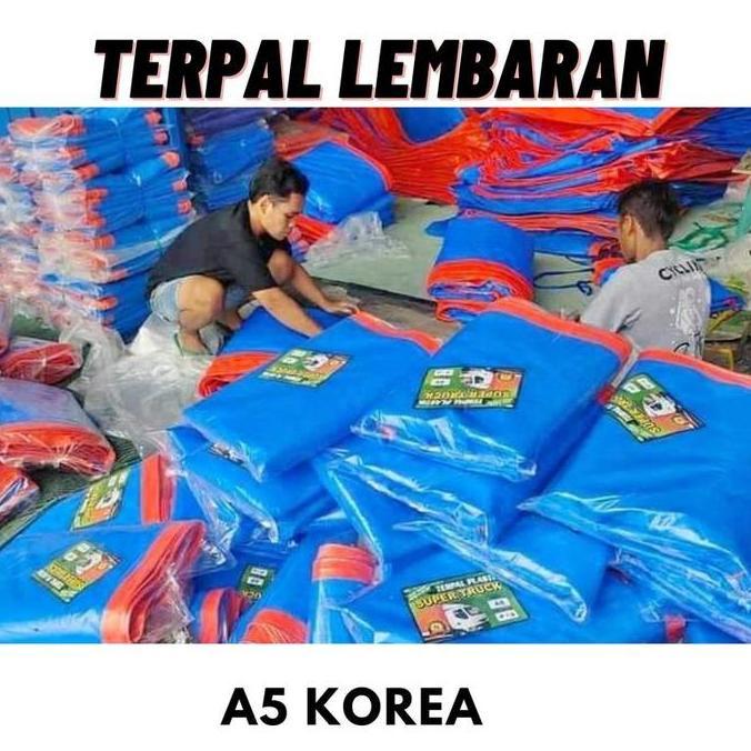 Terpal Plastik A5 Diamond King Ukuran 4x6 4x4 3x3 3x4 3x5 2x8 2x10 Tahan Air untuk Tenda Truck Terop