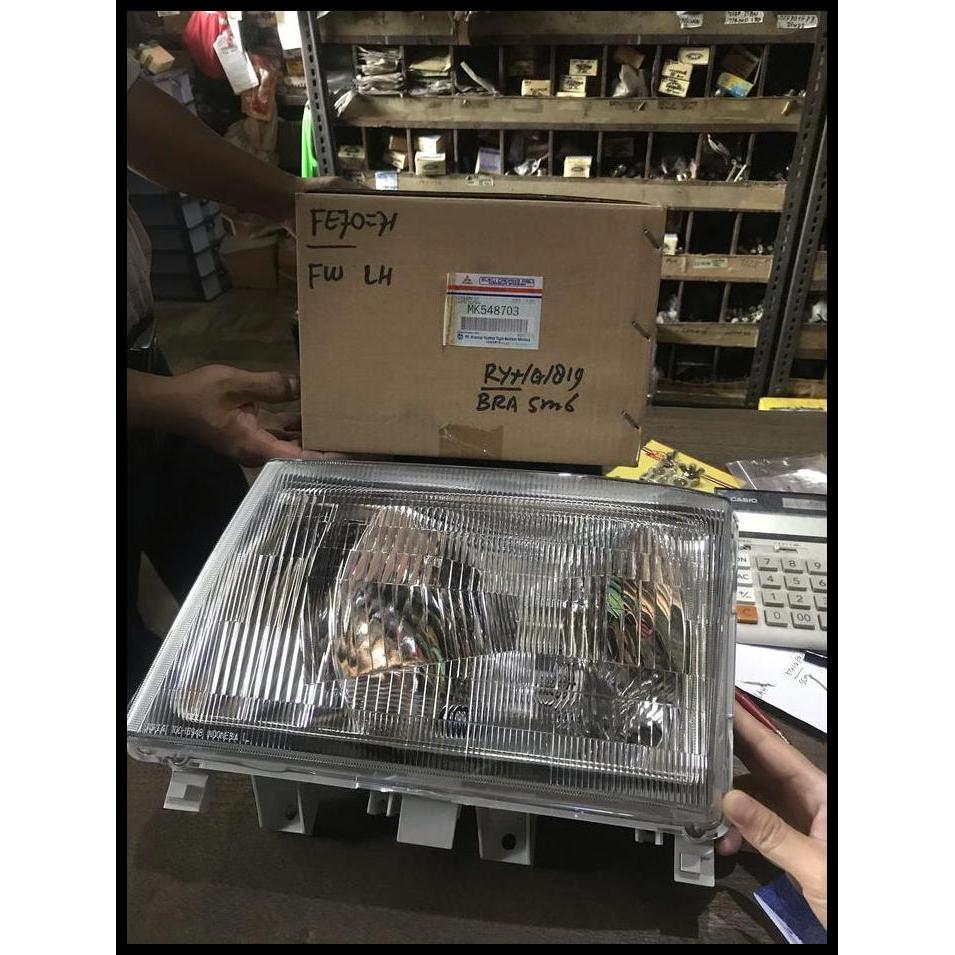 TERMURAH HEADLAMP LAMPU BESAR UTAMA MITSUBISHI CANTER PS125 PS110 ORI