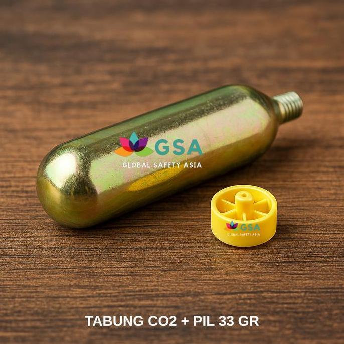 Automatic Life Jaket CO2 Tabung Gas CO2+Pil Life Jaket