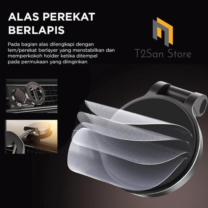 Car Phone Holder Magnetic / Holder Hp Mobil Magnet 1080 Derajat Premium