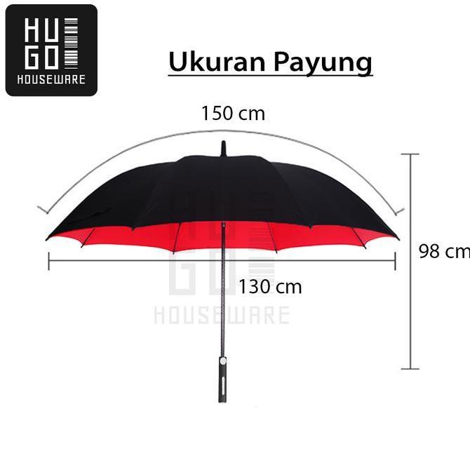 Payung Besar Golf Fiber Otomatis HUGO