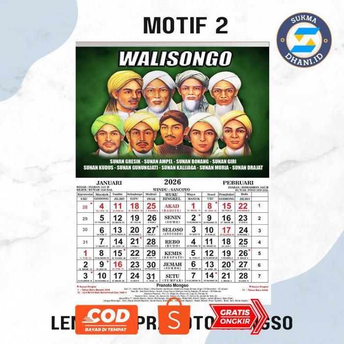 SUKMADHANI.ID KALENDER JAWA & MASEHI 2026 KOMPLIT WUKU DAN RINGKEL ORIGINAL