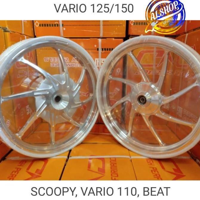 VELG RACING DELKEVIC HONDA VARIO 110 HONDA BEAT FI NEW SCOOPY FI Bearing Gold Original