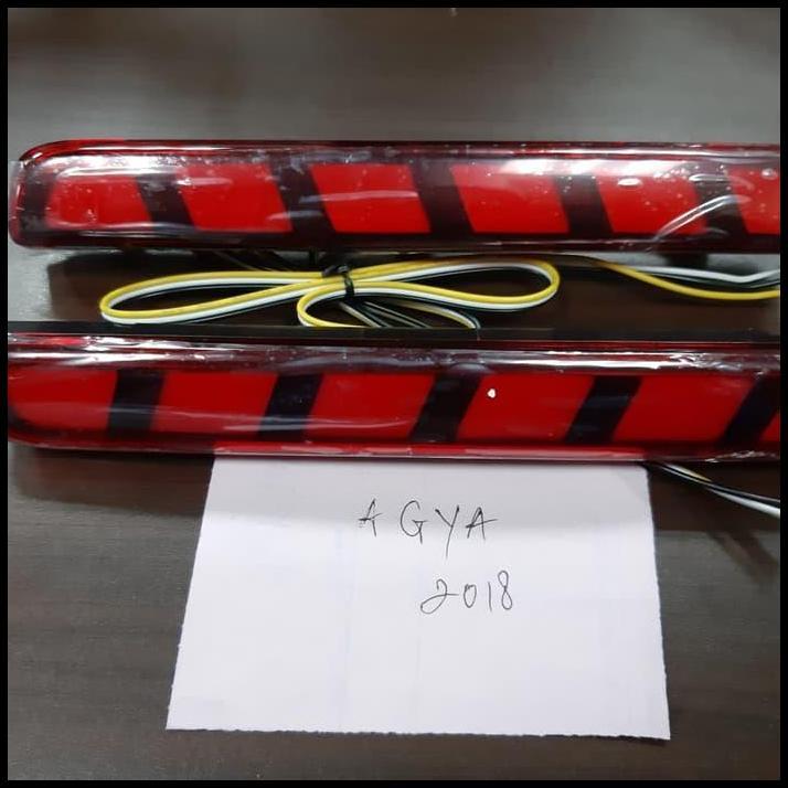 GRATIS ONGKIR LAMPU REFLEKTOR BUMPER BELAKANG MOBIL TOYOTA AGYA / RUSH LAMA / DAIHATSU AYLA / TERIOS