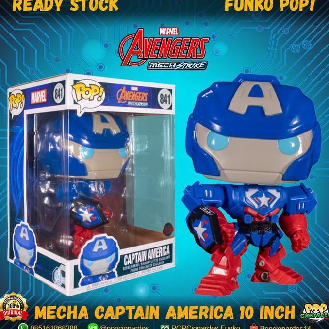 Funko POP Marvel - Avengers Mech Strike - Captain America Mech 10 Inch