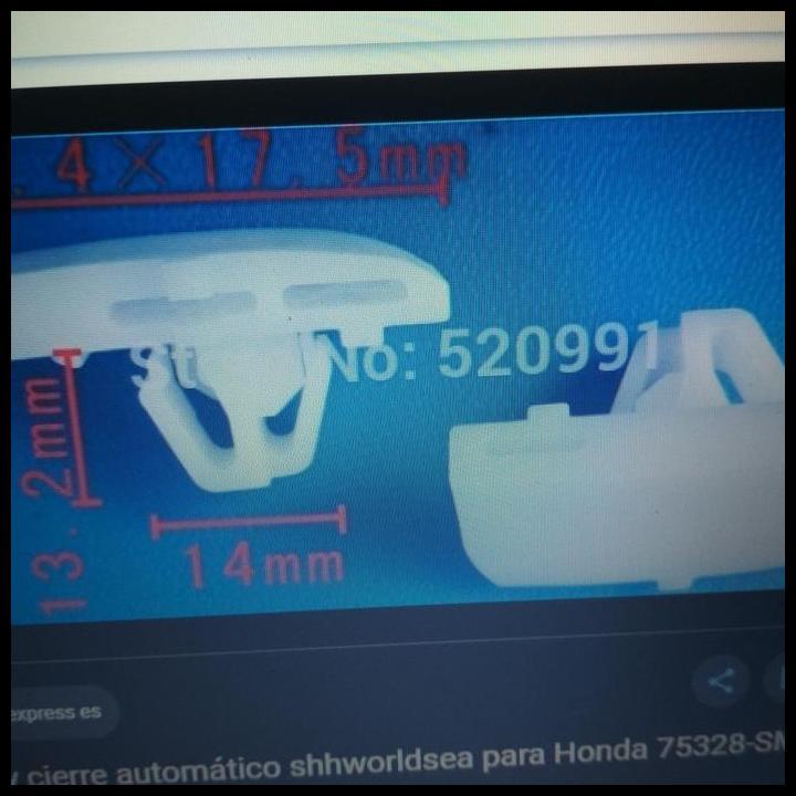 TERLARIS KLIP KANCING MOBIL HONDA 75328-SM4-G01 