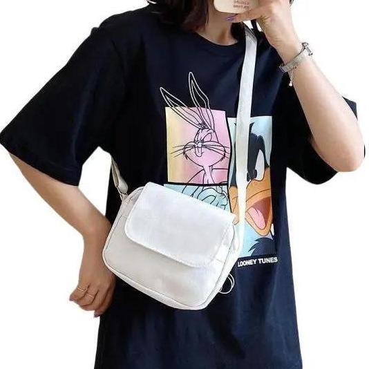 [Beli Lokal] TAS SELEMPANG DAISY CANVAS TEBAL PREMIUM PRIA DAN WANITA