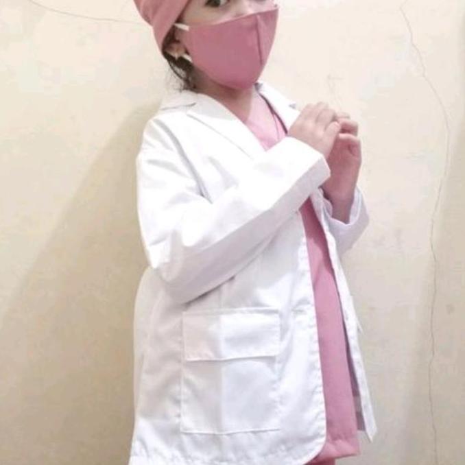 Jas Dokter Anak Laki Laki & Perempuan / Baju Dokter Anak / Costum Profesi Dokter Anak