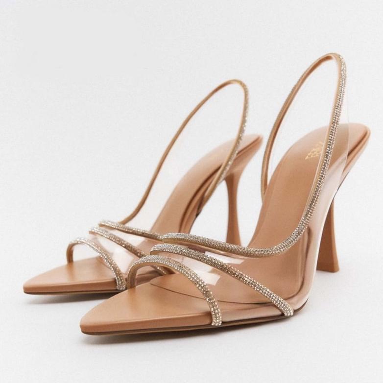Sandal Heels Wanita ZS Sandal Heels Wanita Sandal Heels Pesta Wanita Mewah Sandal Heels Wanita