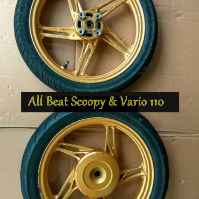 Velg pelek honda matic beat new gold ring 14 R14 Original