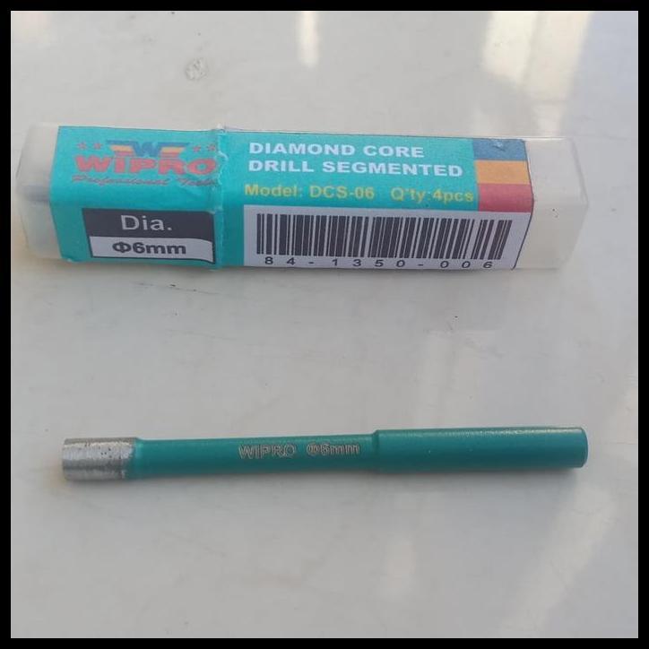 TERMURAH DIAMOND CORE DRILL SEGMENTED DSC 06 WIPRO 6MM BOR GRANIT 6MM 