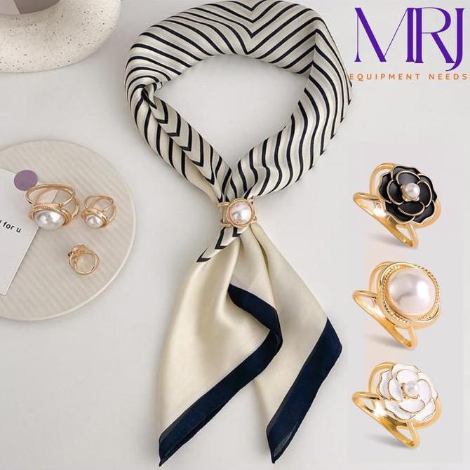 ESTENIK` (COD) Ring Bros Multifungsi Gesper Bros Ring Cincin Mewah Besar Aksesoris Scarf Hijab