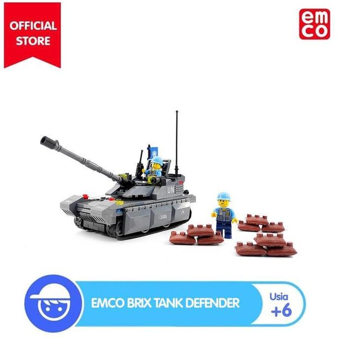 Mainan Emco Brix Tank Defender