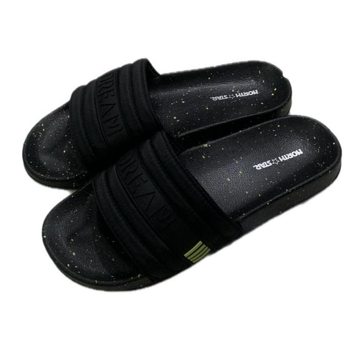 NORTH STAR - SANDAL SELOP KARET PRIA DEWASA - DREAM - HITAM