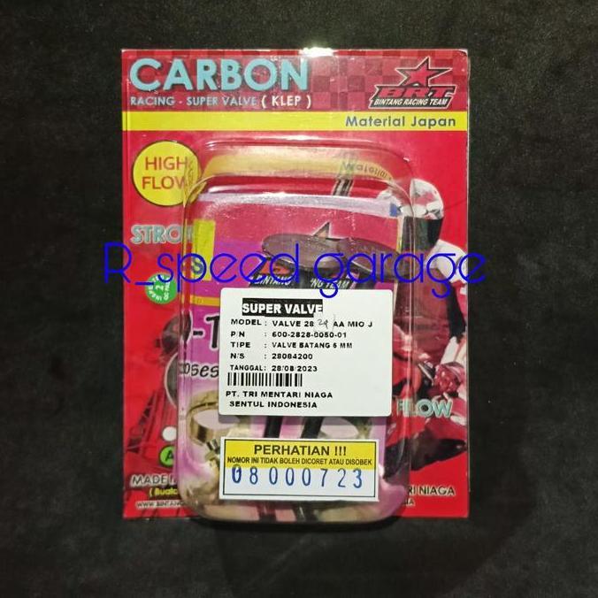 Klep 2824 Batang 5 Mm Carbon Head Brt Mio J Gt Soul Gt Fino Xride 115