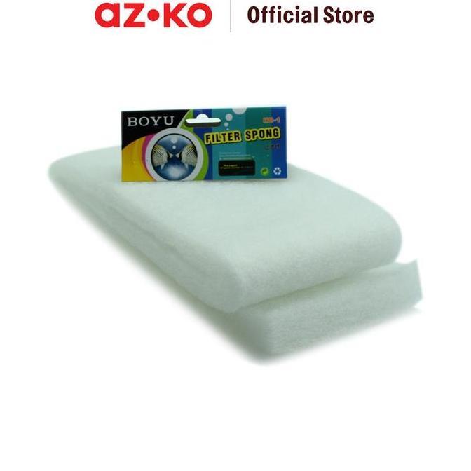 AZKO Boyu Spons Penyaring Filter Akuarium - Putih Fish Tank Filter Penyaring Akuarium Canister Filte