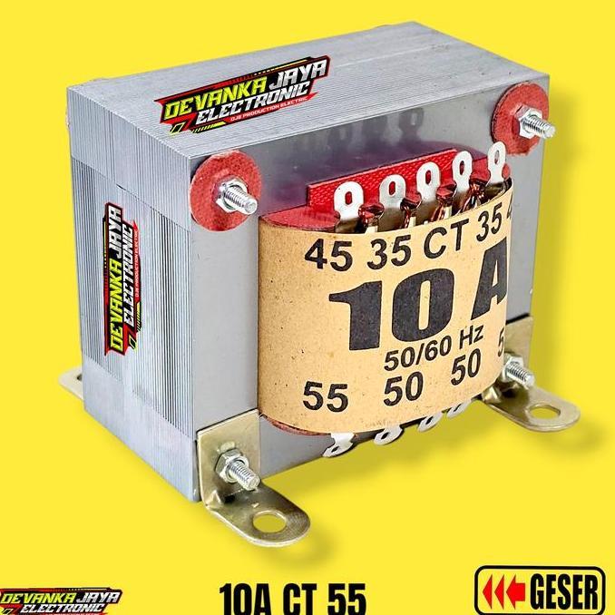 10A Ct 55V Trafo 10 Ampere Trafo 10A Ct 55V Tembaga Kualitas Terbaik Harga Termurah