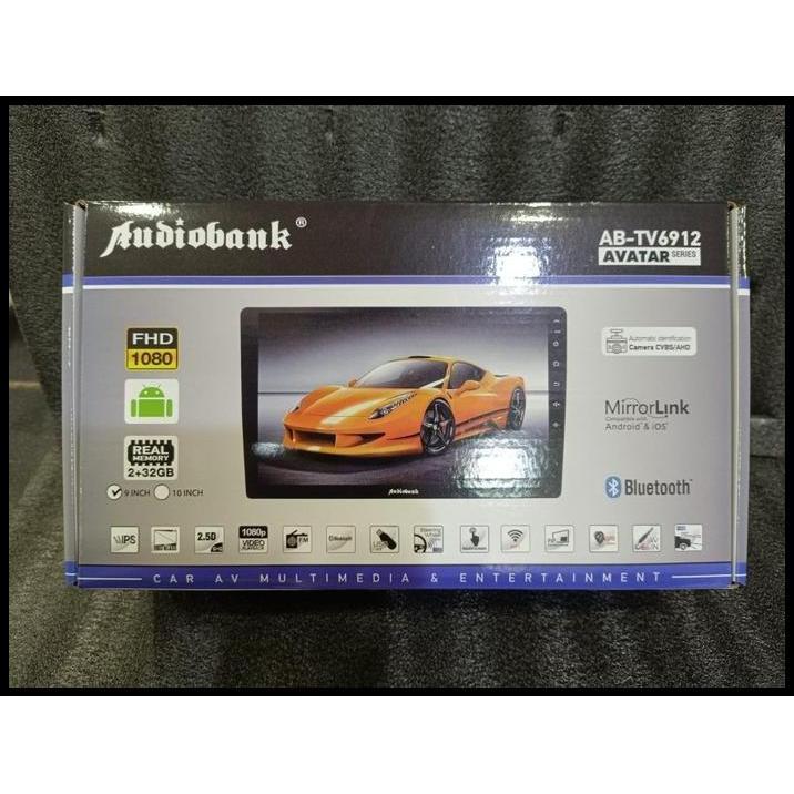 TERBARU HEADUNIT ANDROID AUDIOBANK AB-TV6912 9 INCH RAM 2/32 