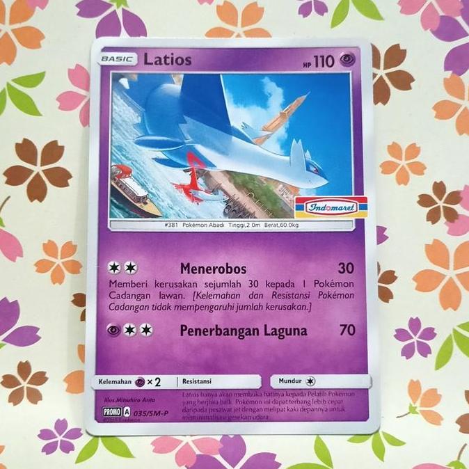 latios indomaret promo 035/SM-P pokemon tcg indonesia