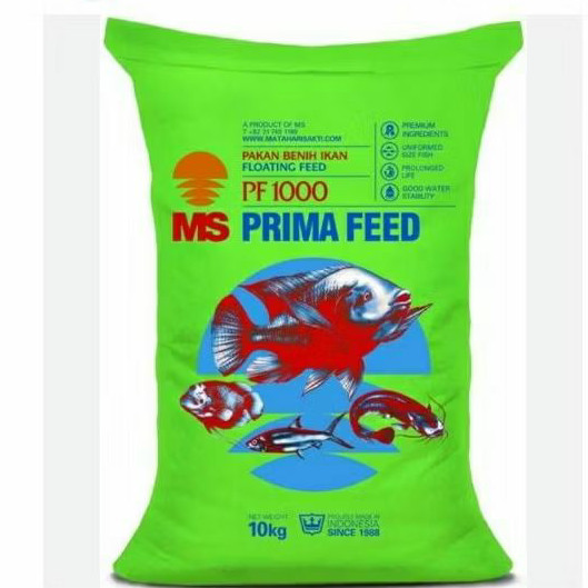 Ms prima feed pf 1000 pakan benih bibit ikan /ikan hias