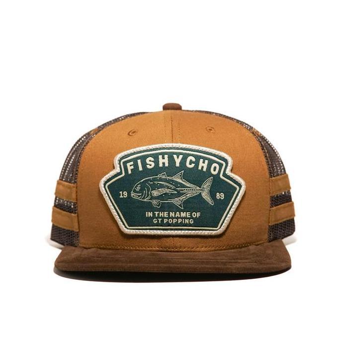 Fishycho GT Popping Trucker Snapback Vintage Topi